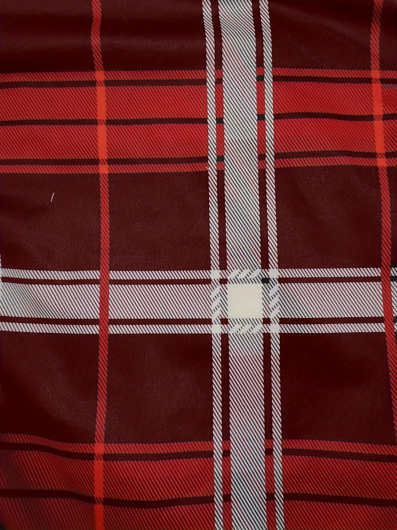plaid print drawstring dress elegant crew neck sleeveless bag hip dress womens clothing details 19