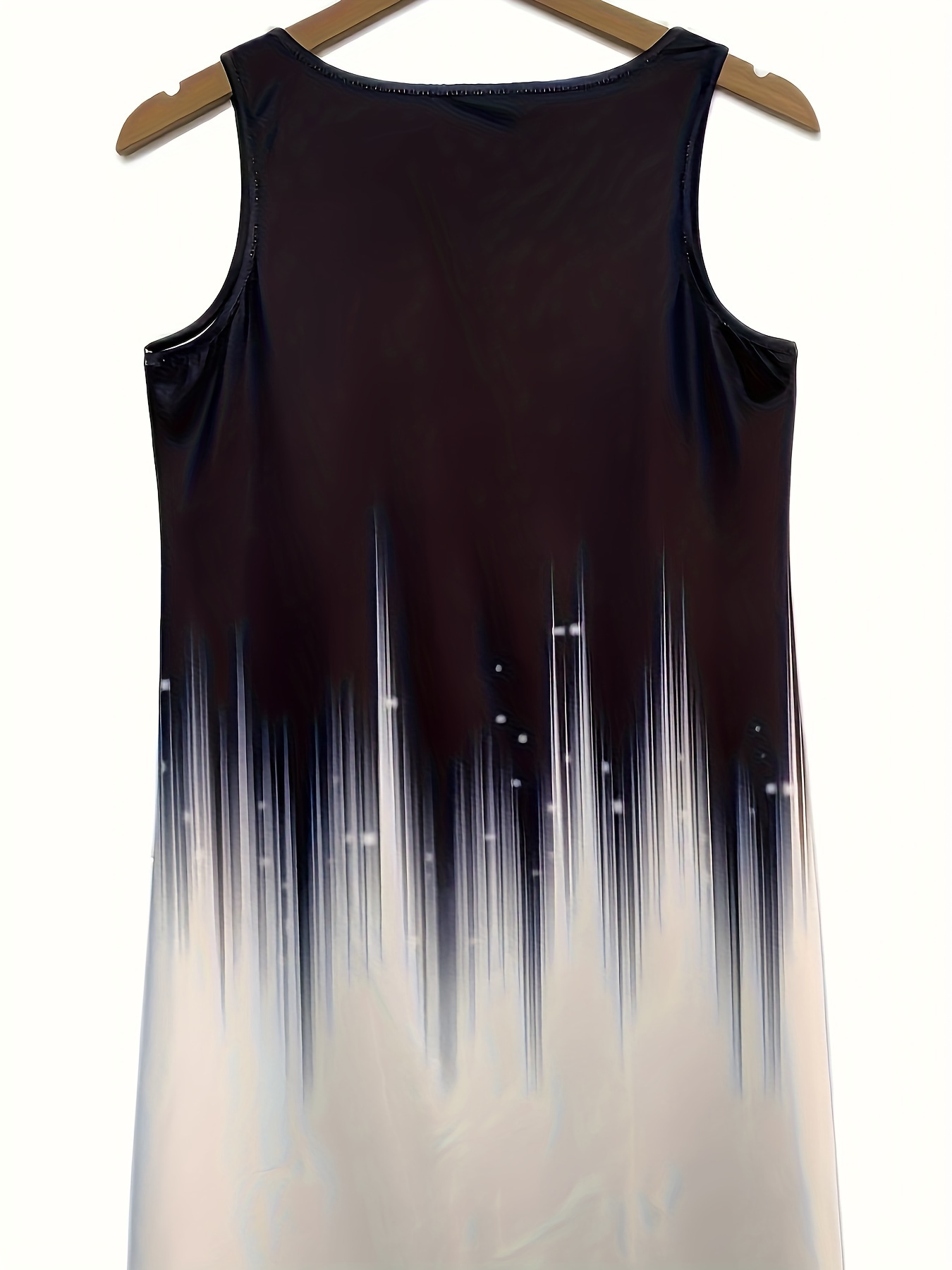 floral print sleeveless dress casual notched neck midi dress womens clothing details 20