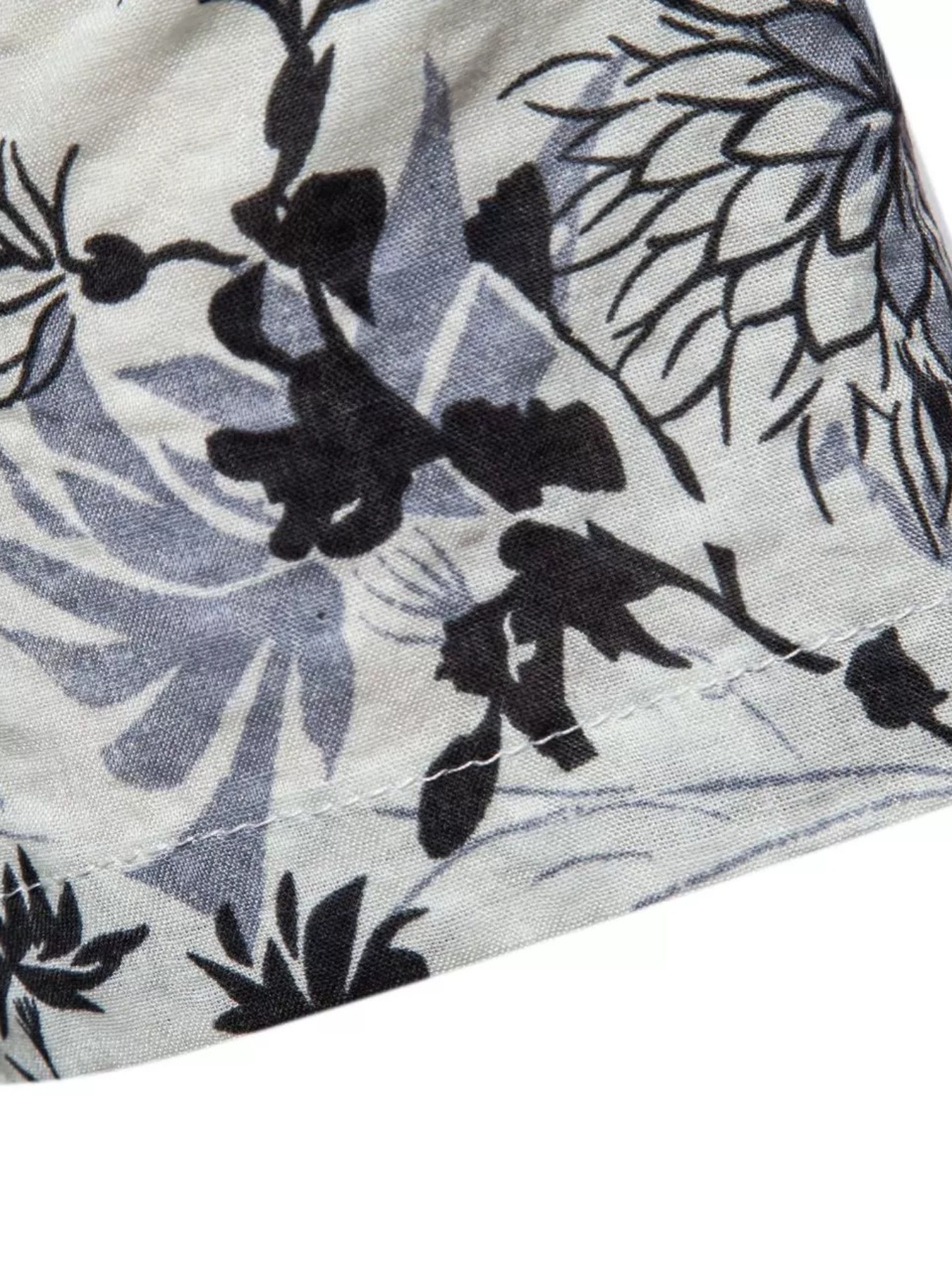 mens casual slim short sleeve shirts with flower for summer details 9