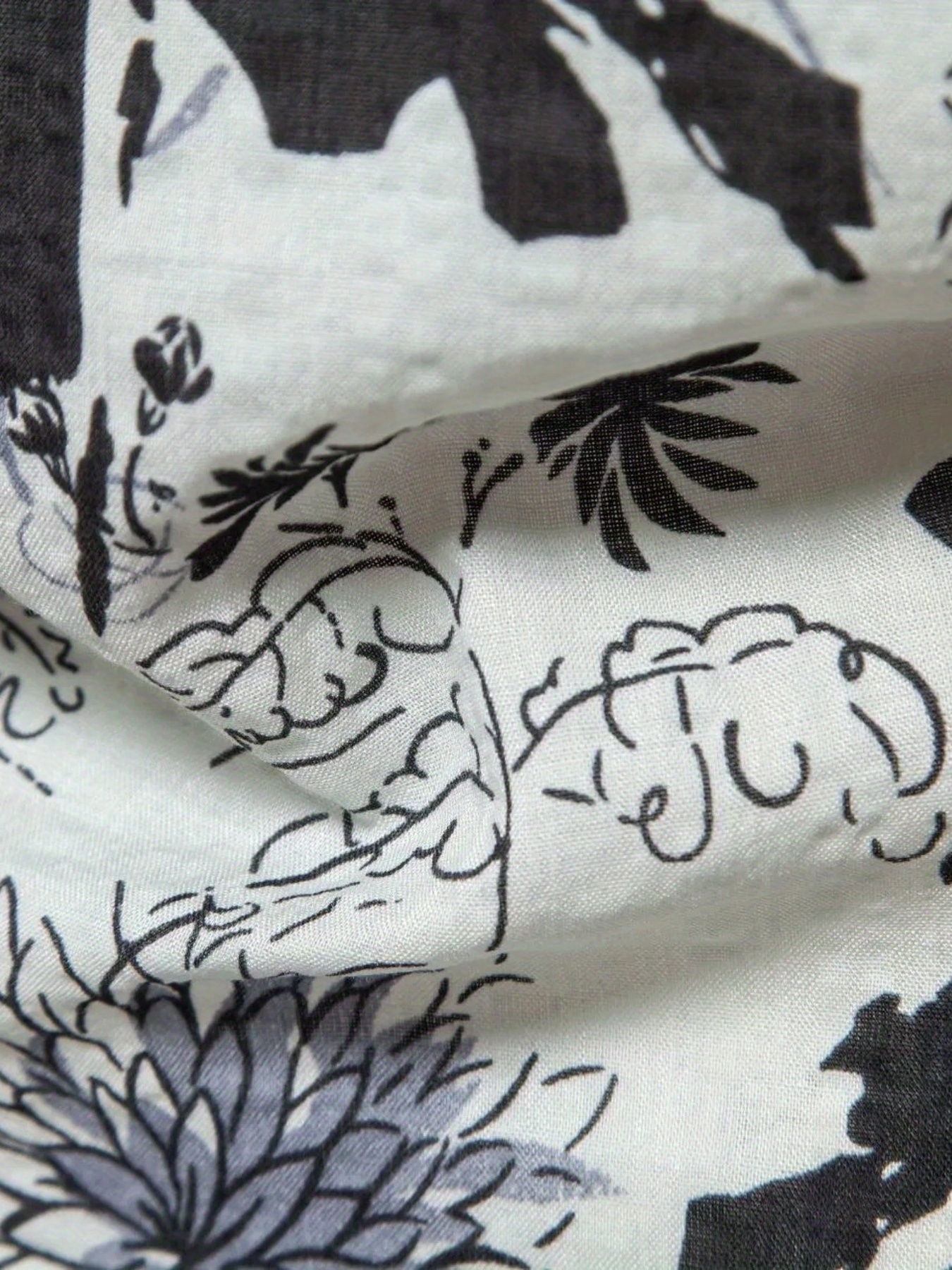 mens casual slim short sleeve shirts with flower for summer details 11