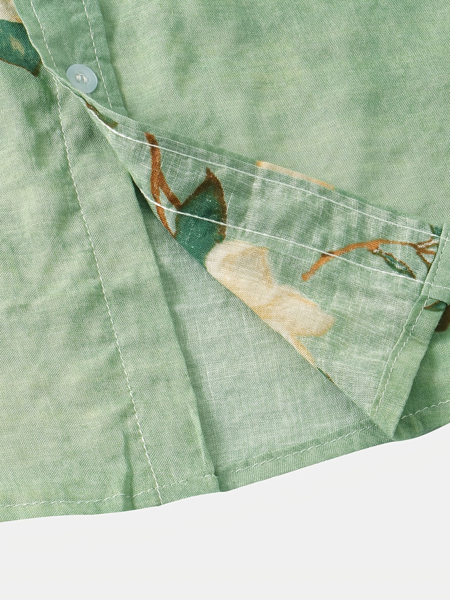 mens casual slim short sleeve shirts with flower for summer details 63
