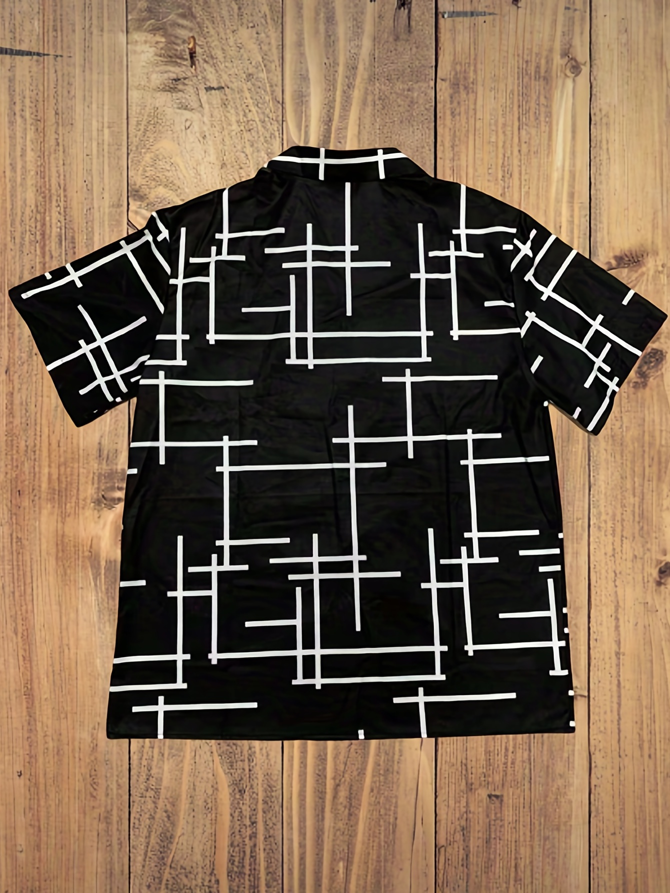 trendy stripe print mens casual short sleeve hawaiian shirt mens shirt for summer vacation resort tops for men details 7