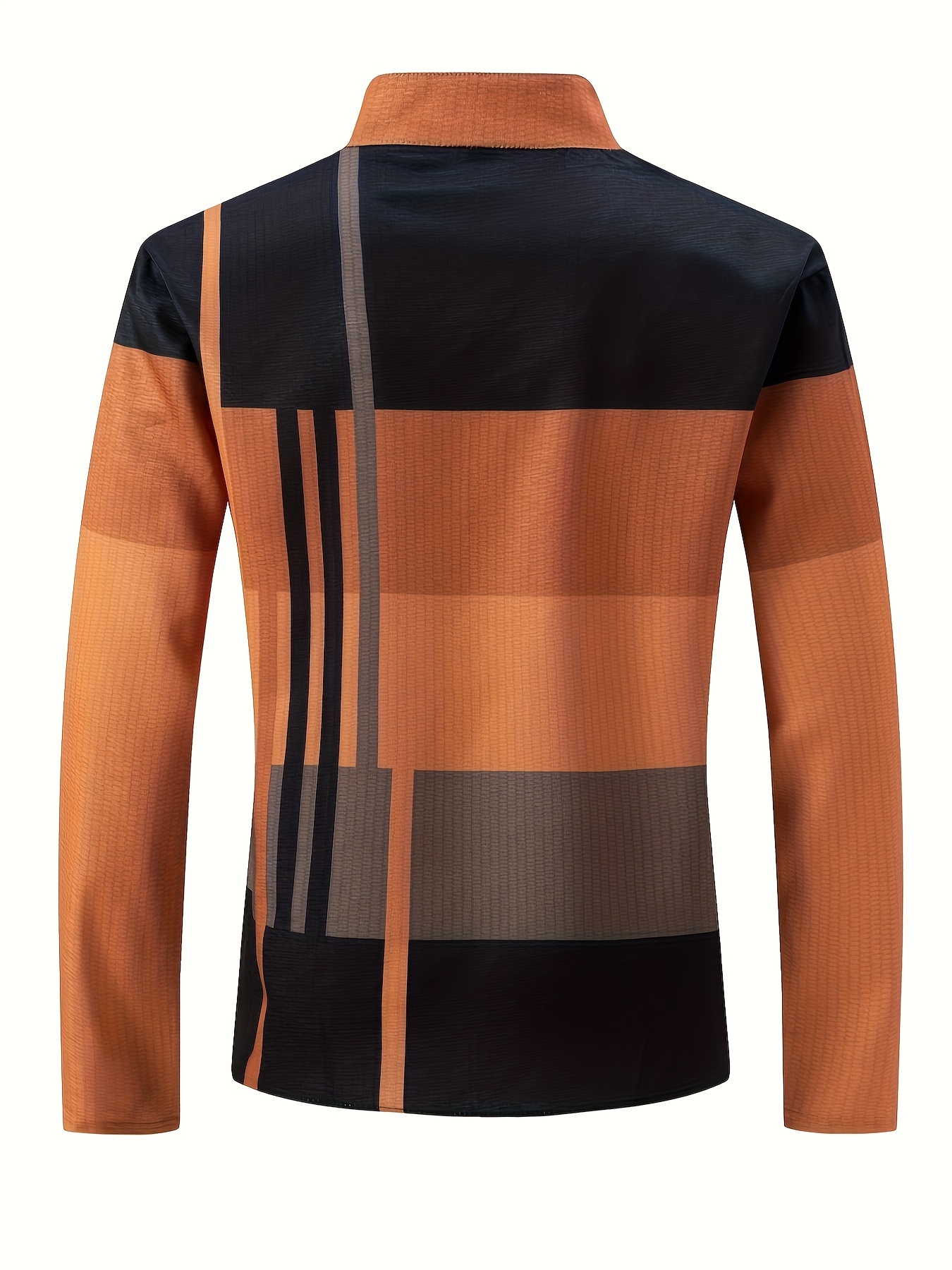 mens shirt top henley shirts color block long sleeve closure regular fit male casual shirt for daily vacation details 32