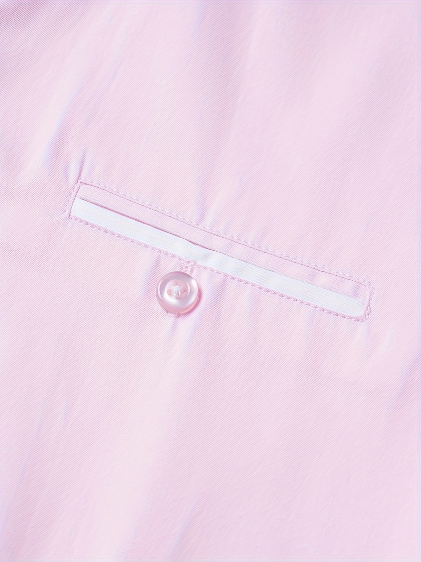 elegant color block mens slim fit long sleeve button up shirt with fake chest pocket spring fall mens formal dress shirt details 9