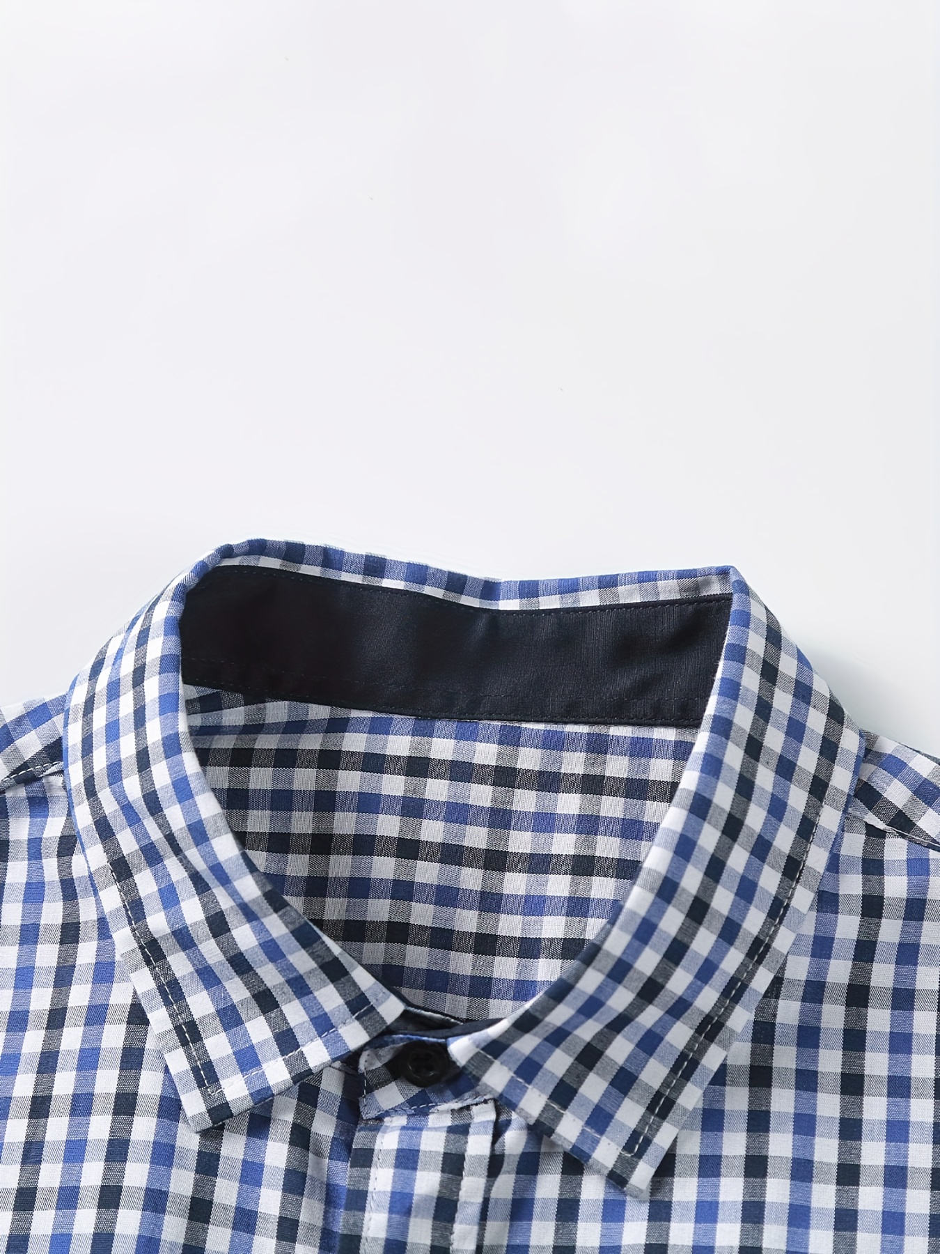 plaid pattern mens cotton casual long sleeve button up shirt mens leisurewear spring fall outdoor details 12