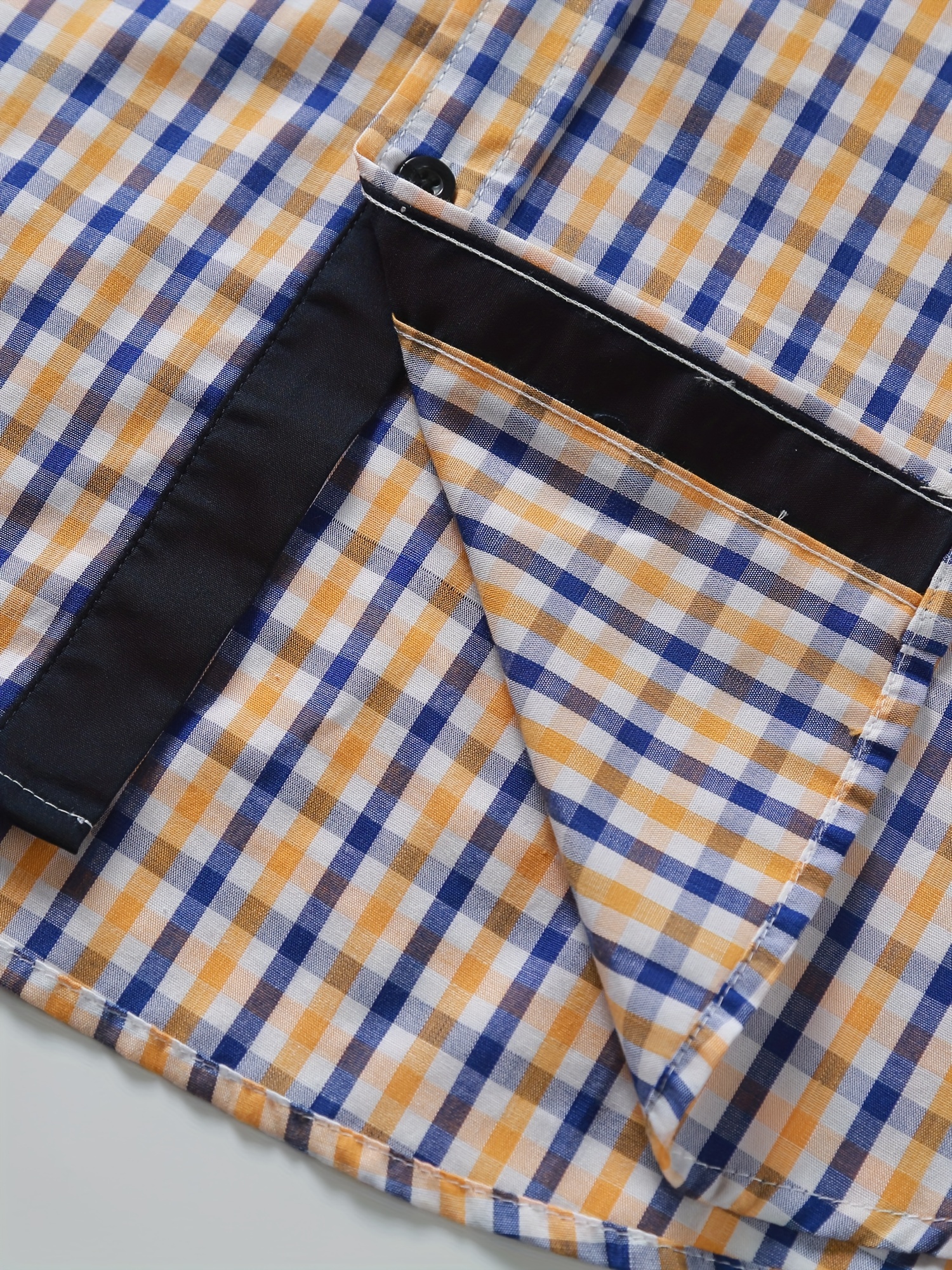plaid pattern mens cotton casual long sleeve button up shirt mens leisurewear spring fall outdoor details 21