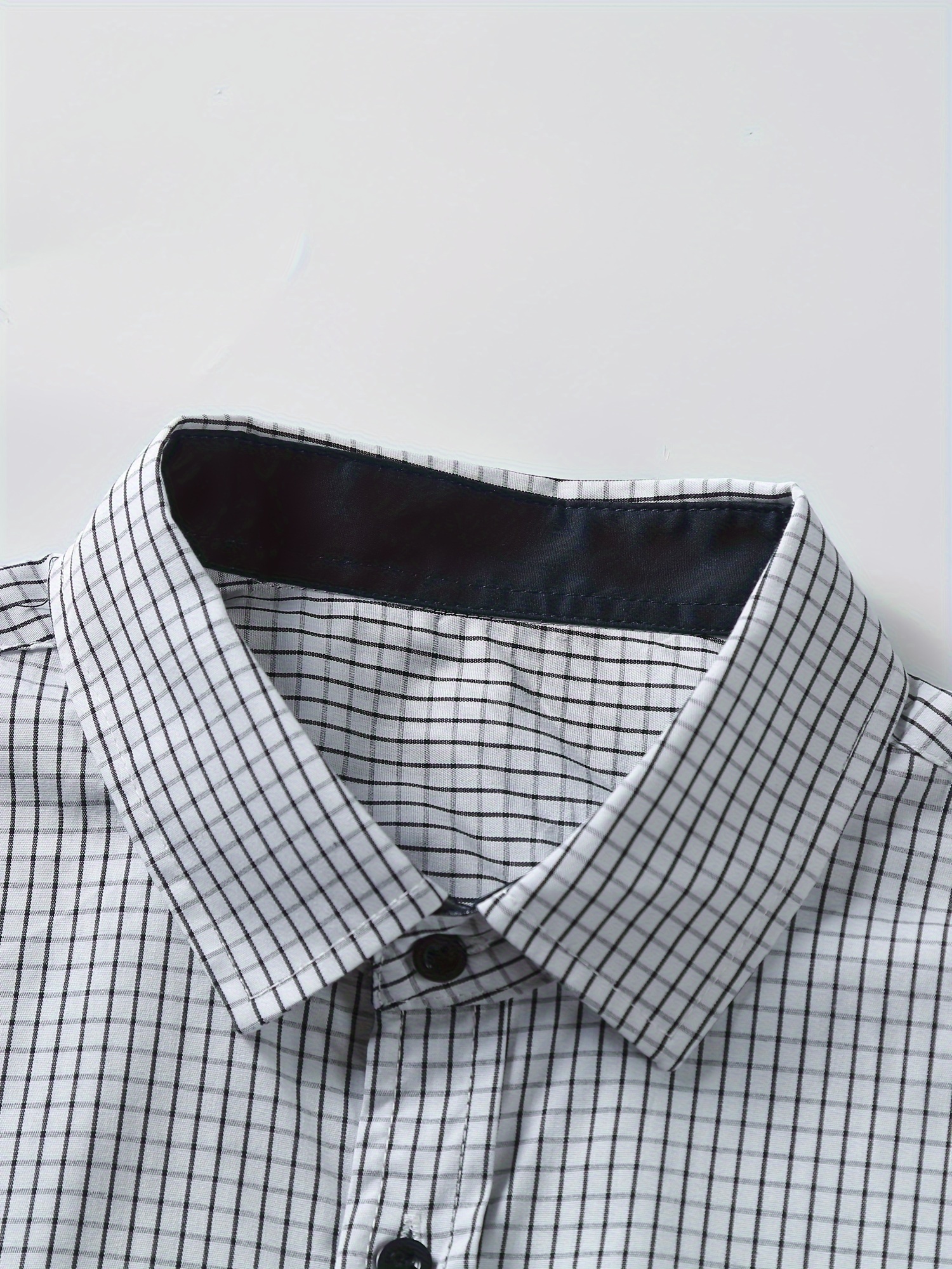 plaid pattern mens cotton casual long sleeve button up shirt mens leisurewear spring fall outdoor details 32