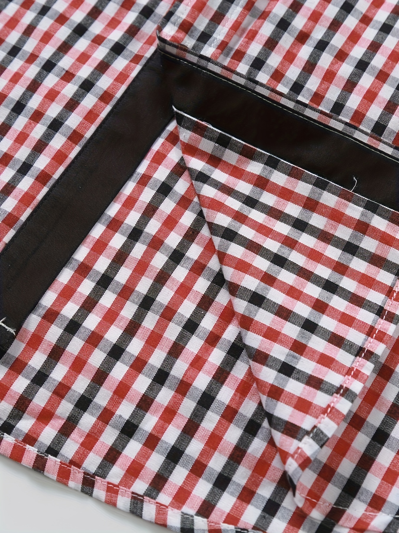 plaid pattern mens cotton casual long sleeve button up shirt mens leisurewear spring fall outdoor details 50