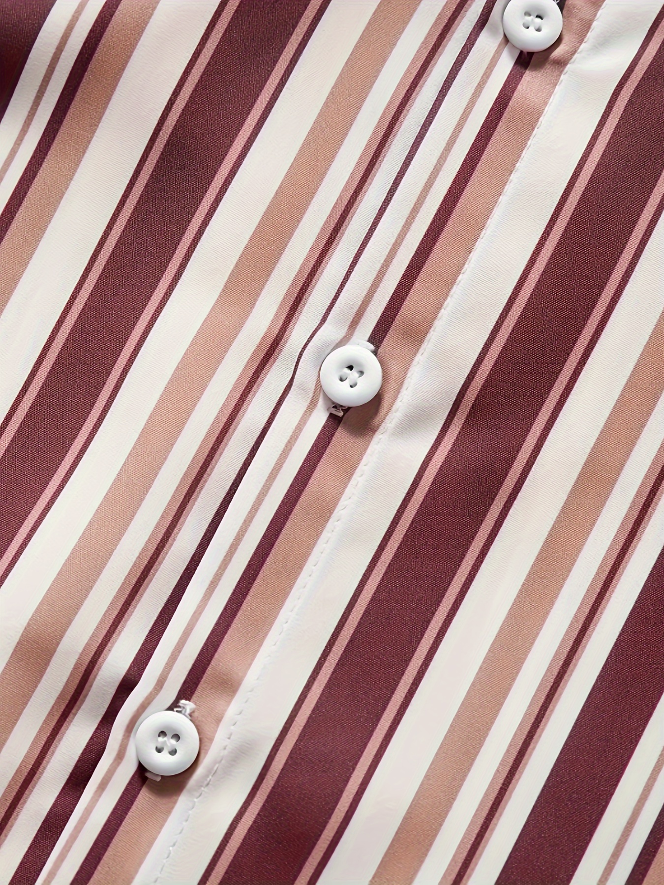 mens classic design striped long sleeve button up shirt for business occasions spring fall mens clothing details 14