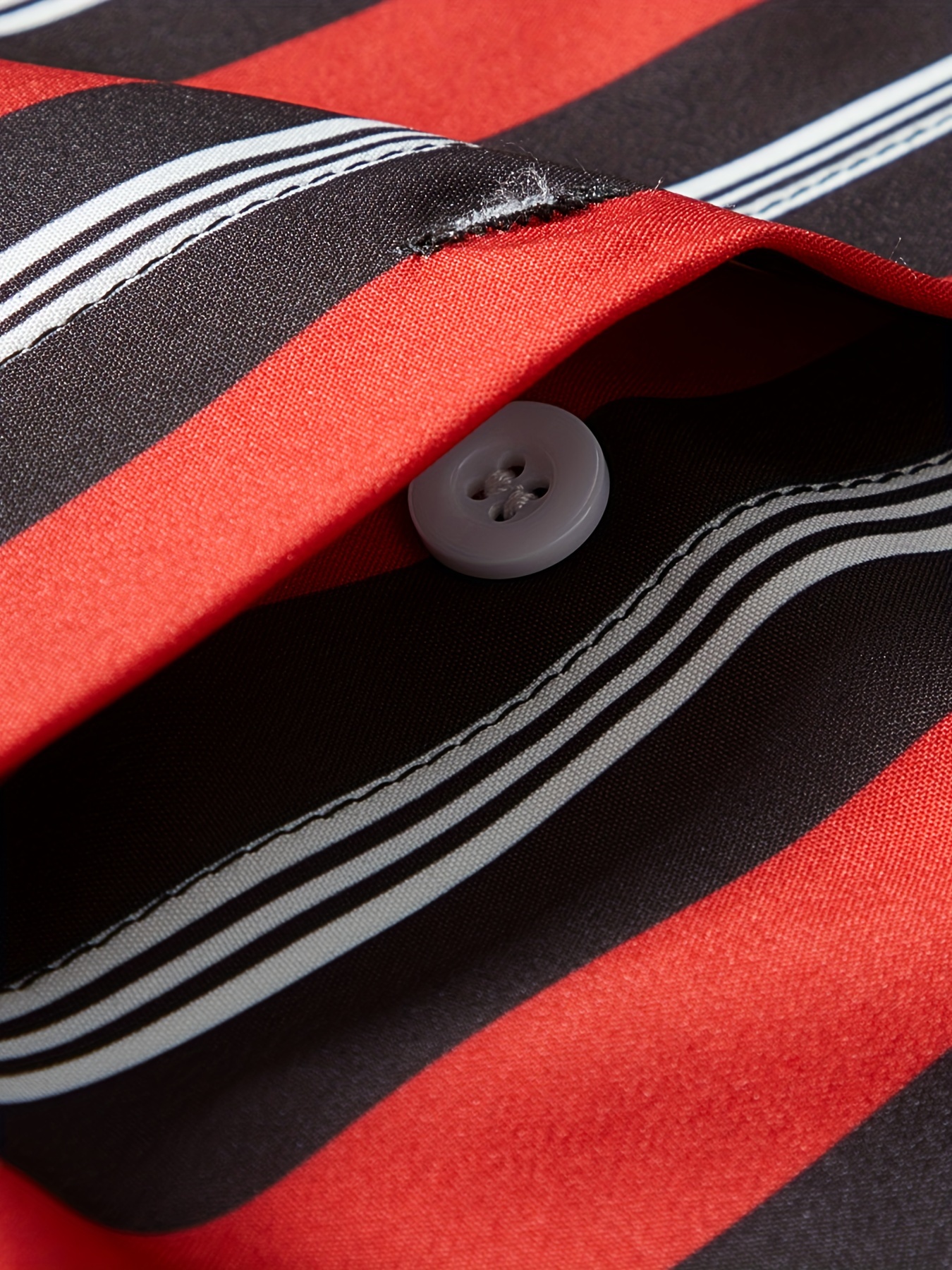 mens classic design striped long sleeve button up shirt for business occasions spring fall mens clothing details 24