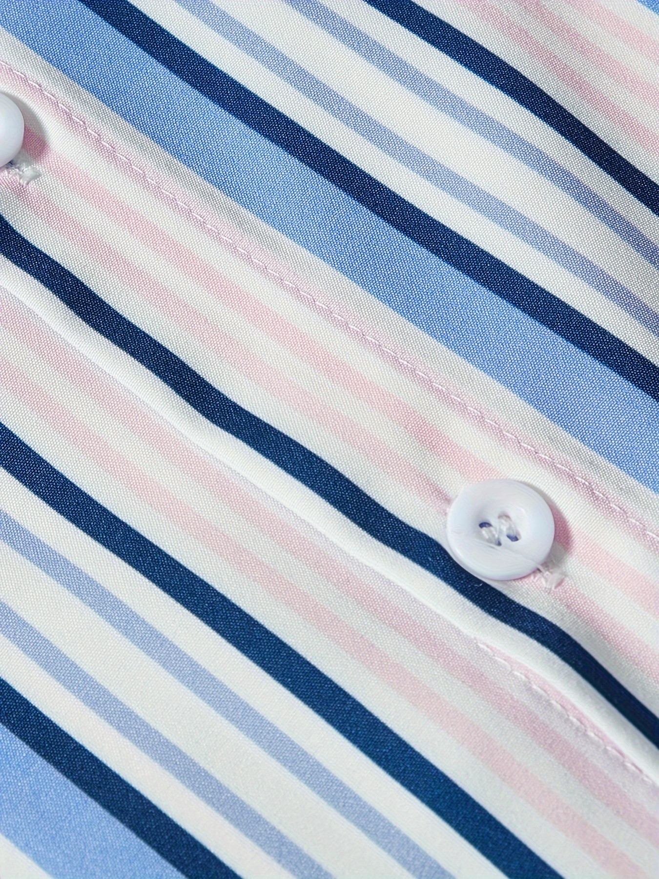 mens classic design striped long sleeve button up shirt for business occasions spring fall mens clothing details 29