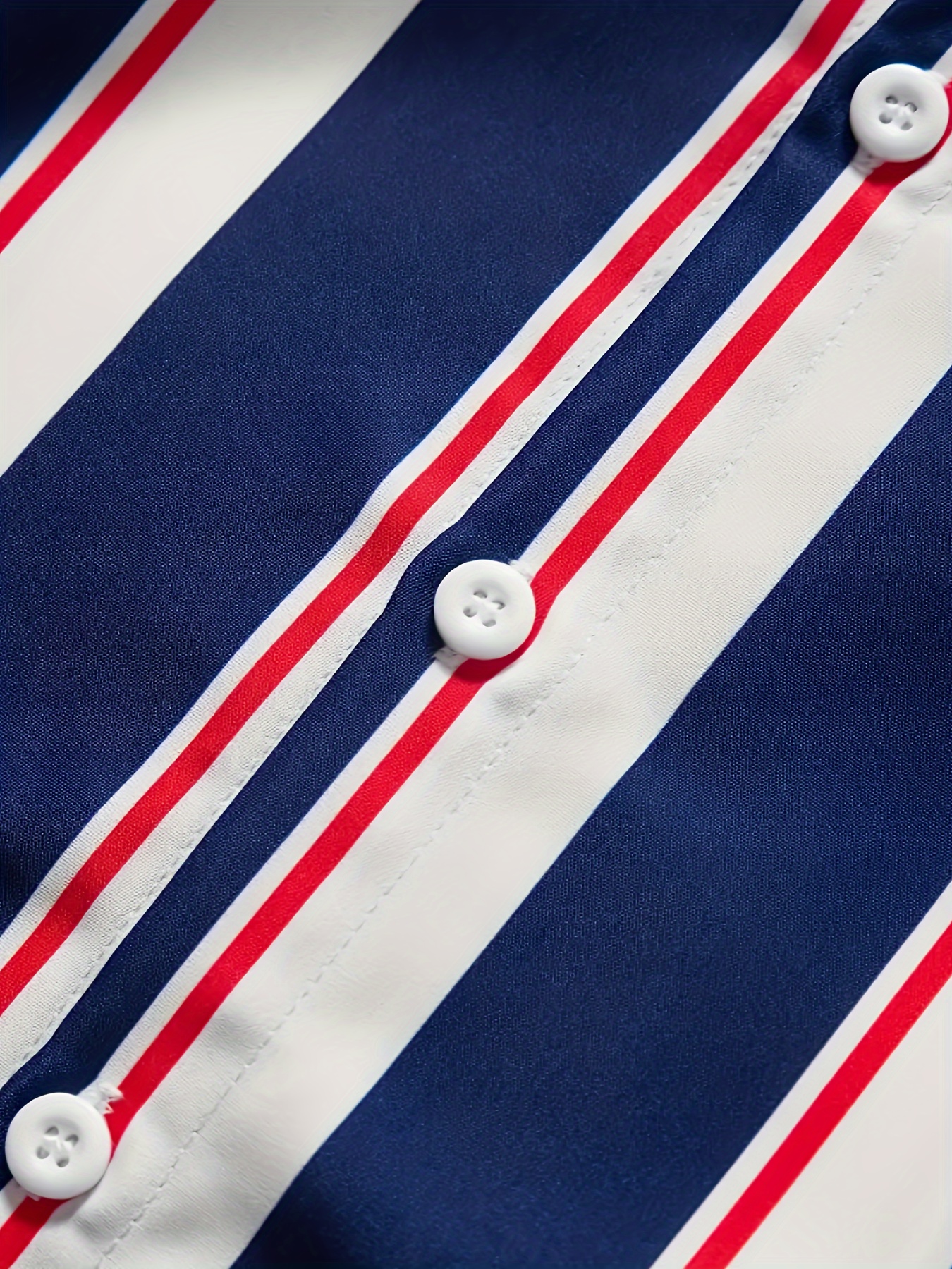 mens classic design striped long sleeve button up shirt for business occasions spring fall mens clothing details 34