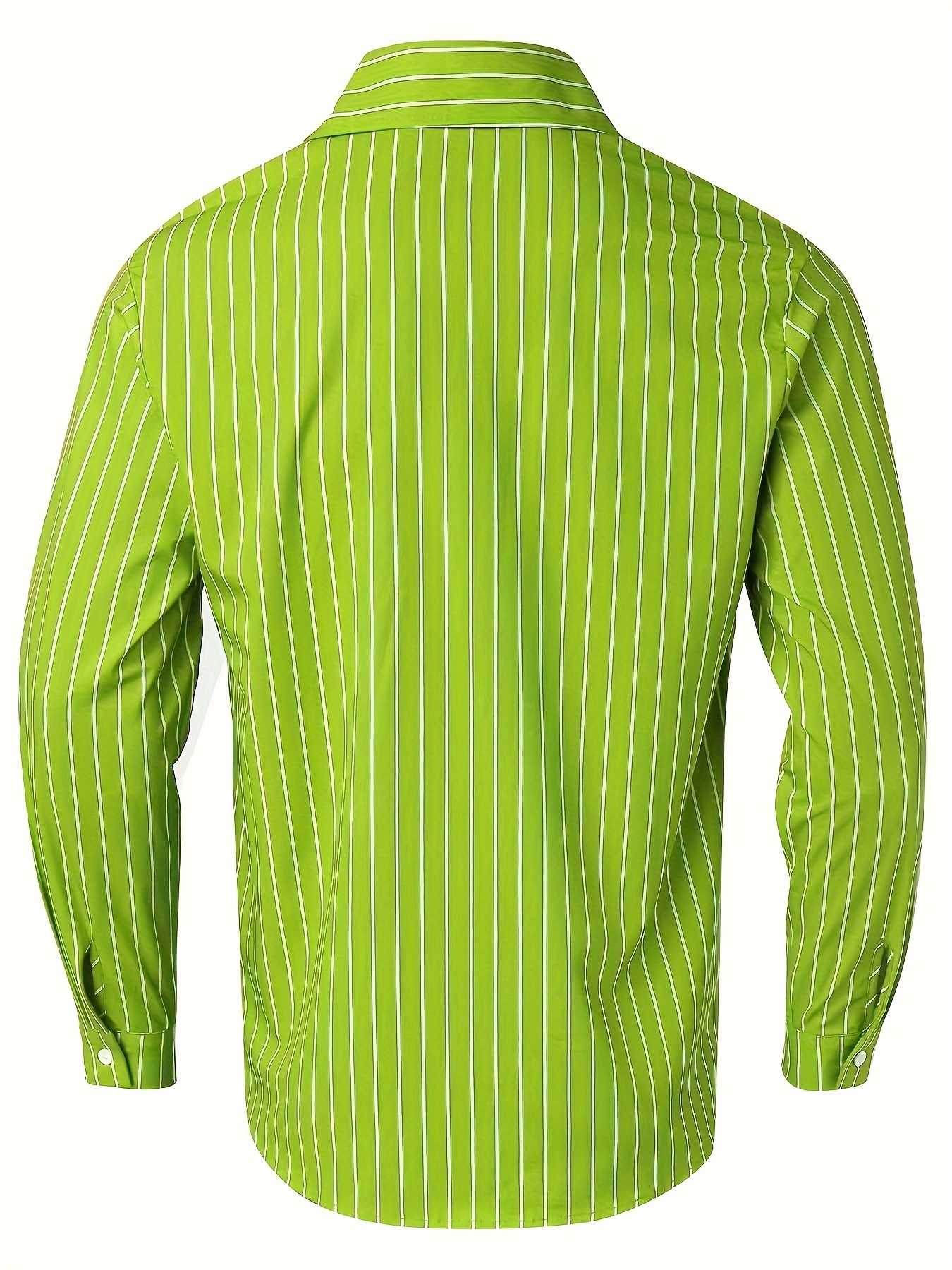 casual striped mens daily thin long sleeve button up shirt for spring summer outdoor gift for men details 3