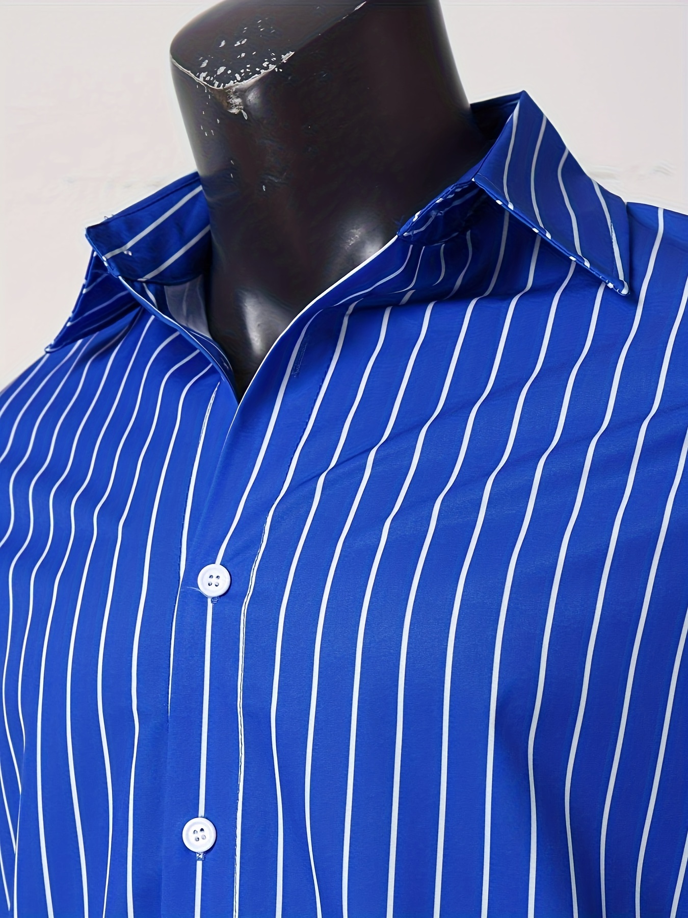 casual striped mens daily thin long sleeve button up shirt for spring summer outdoor gift for men details 15