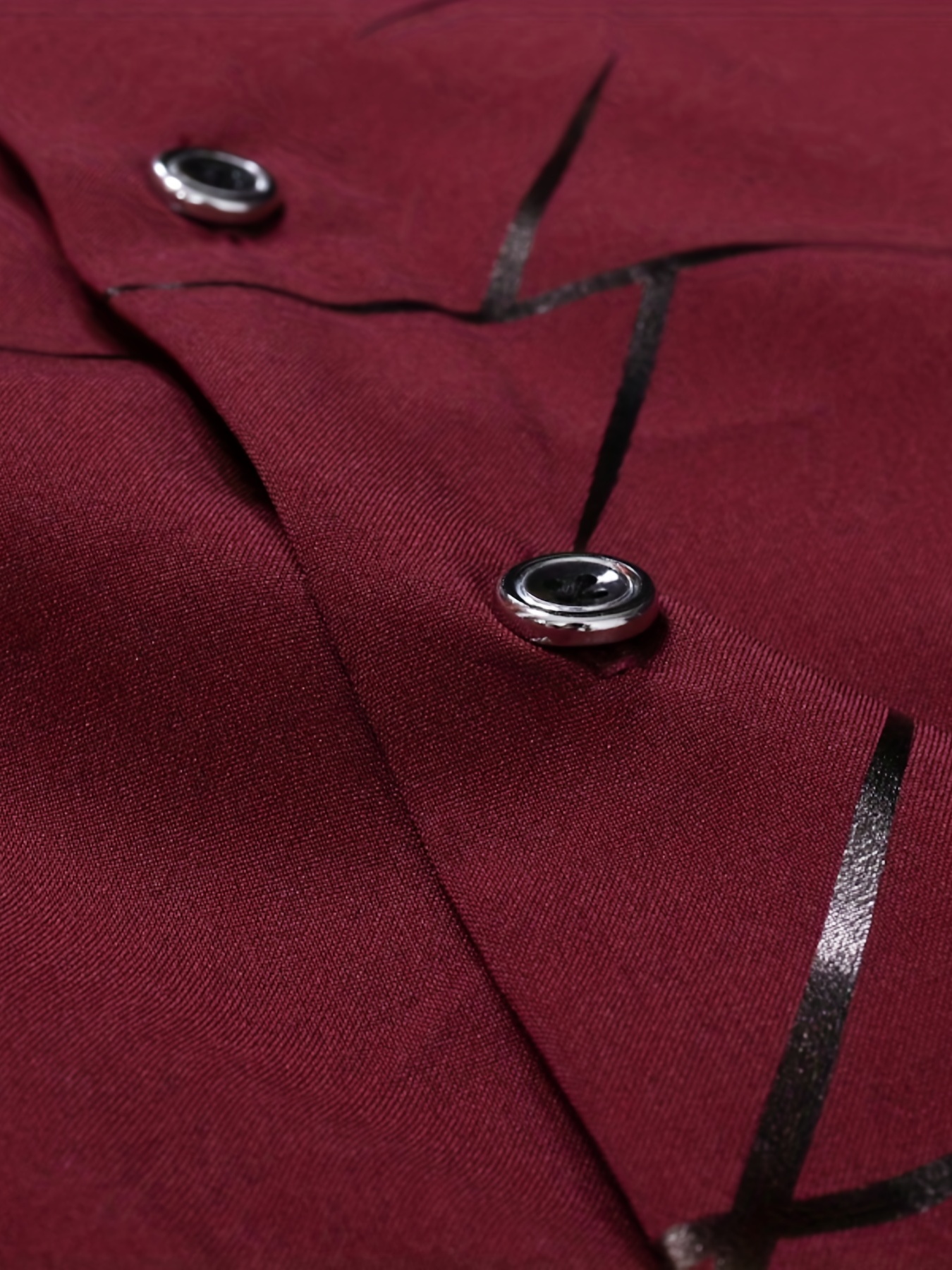 mens casual navy blue slim shirt details 19