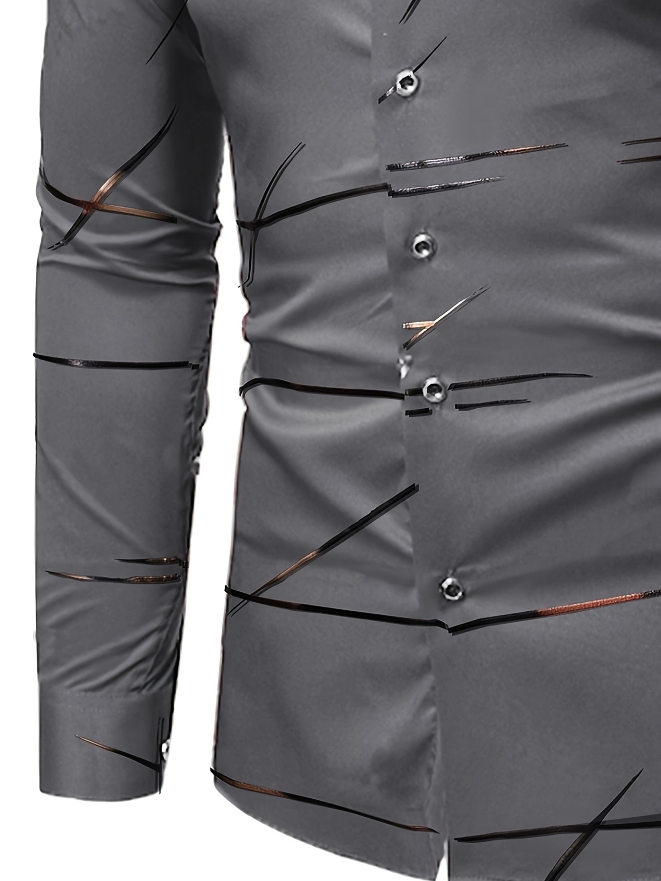 mens casual navy blue slim shirt details 24