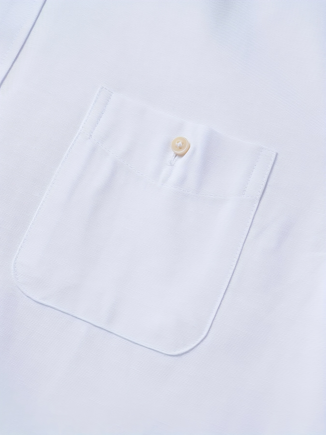 mens formal classic design button up shirt with chest pocket male clothes for spring and fall business occasion details 17