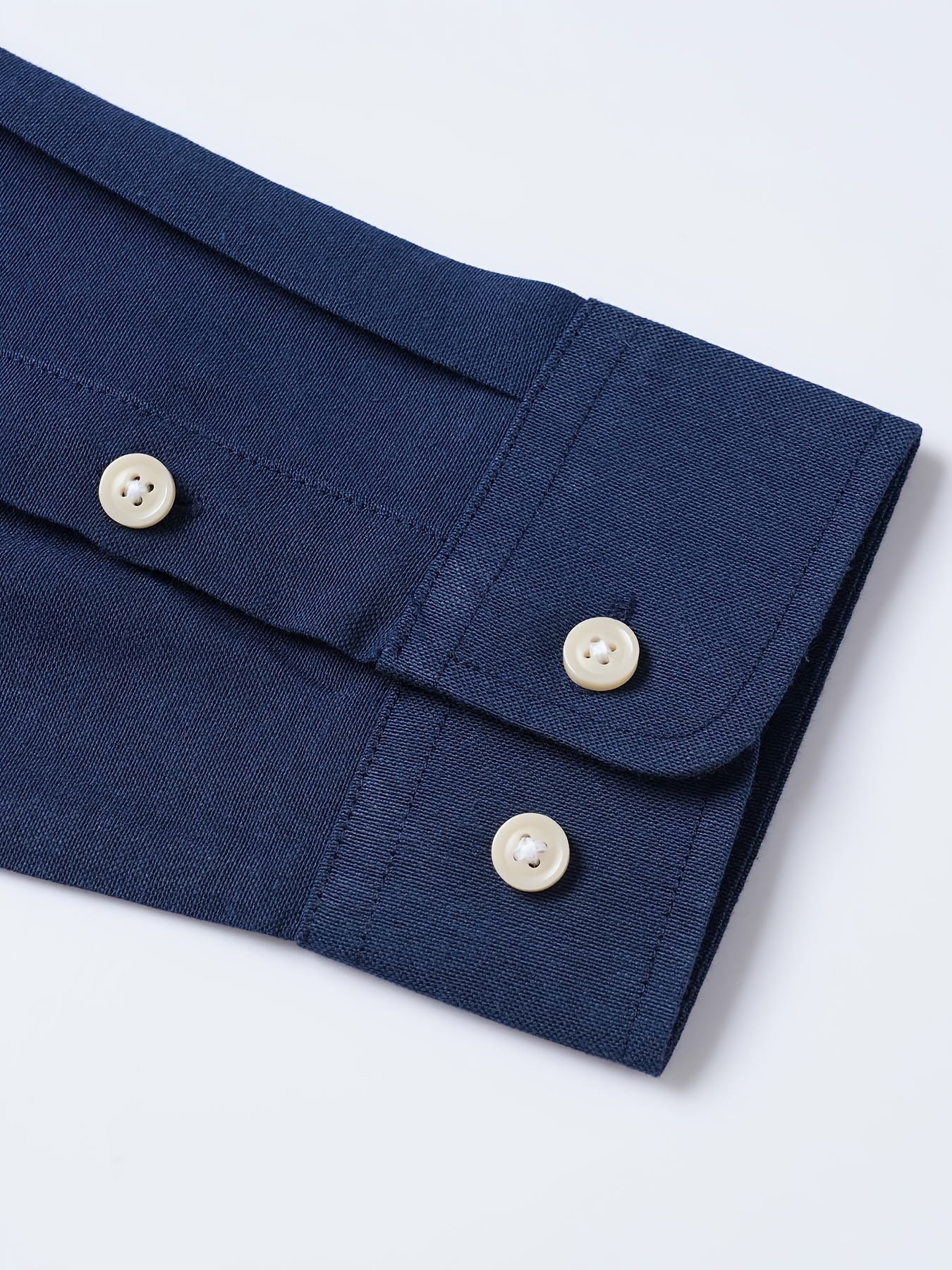 mens formal classic design button up shirt with chest pocket male clothes for spring and fall business occasion details 20