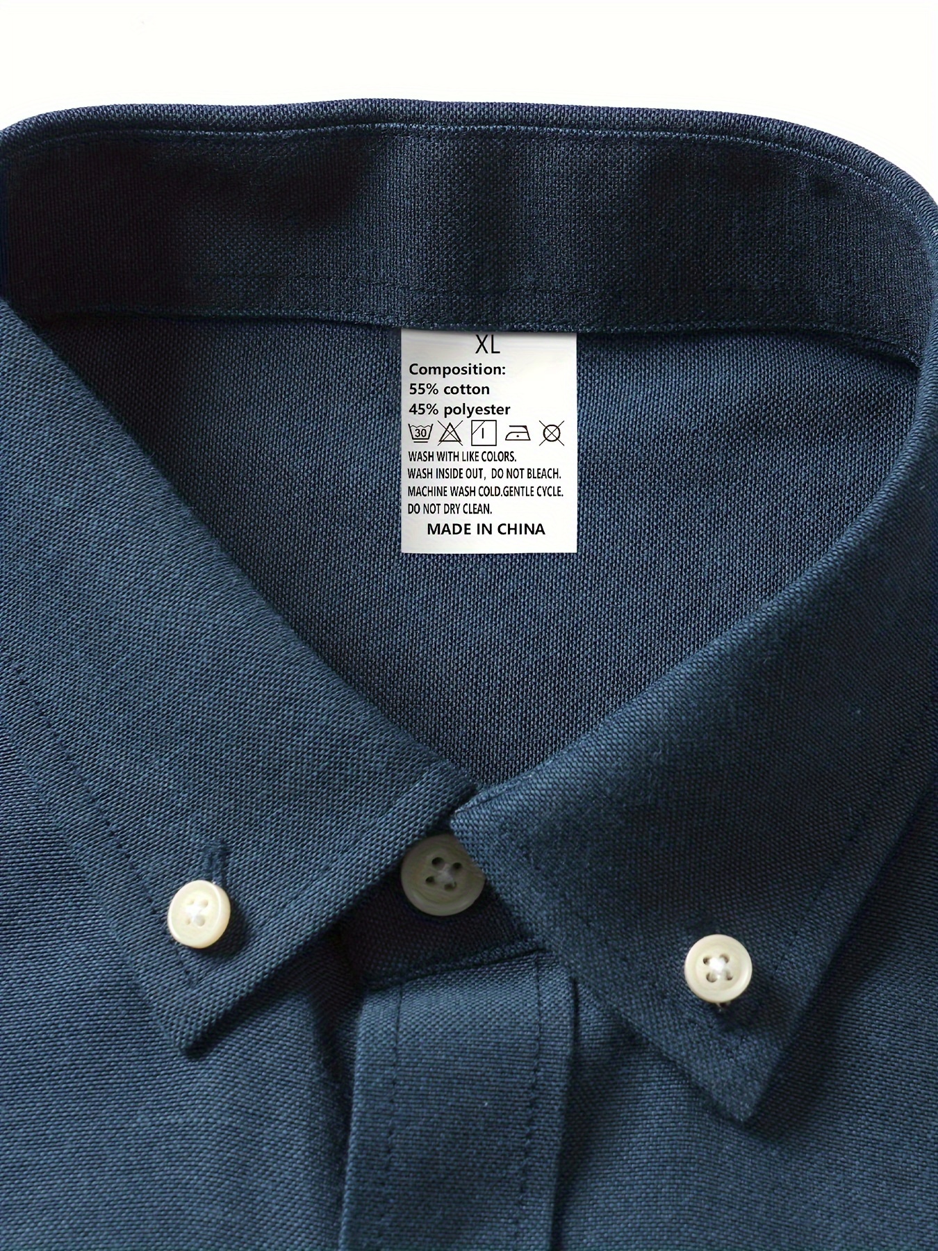 mens formal classic design button up shirt with chest pocket male clothes for spring and fall business occasion details 22