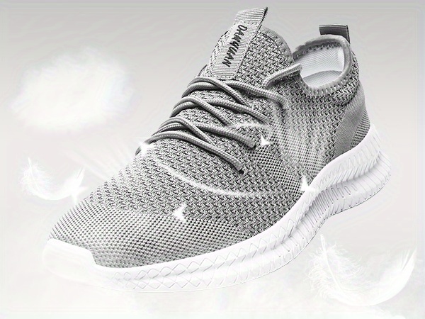 mens running shoes couple knit breathable lightweight running shoes outdoor athletic walking sneakers spring and summer details 11