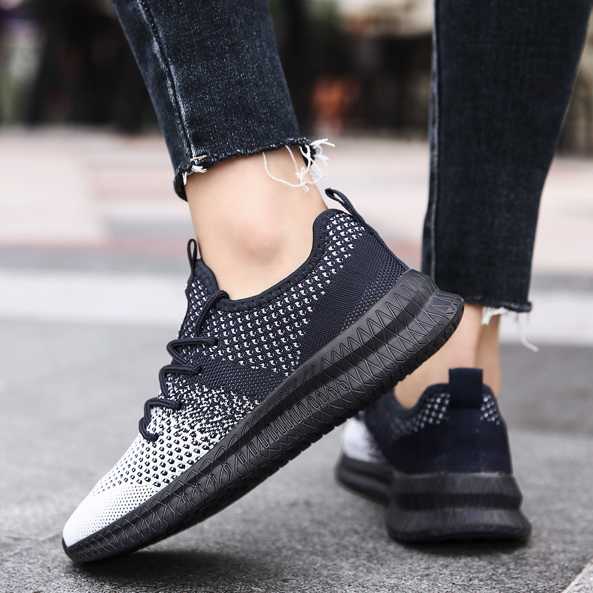 mens casual breathable lightweight mesh comfort athletic sneakers details 6