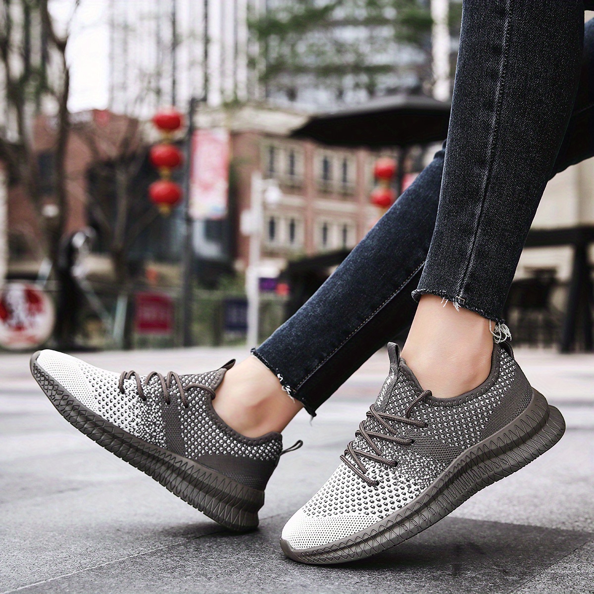 mens casual breathable lightweight mesh comfort athletic sneakers details 8