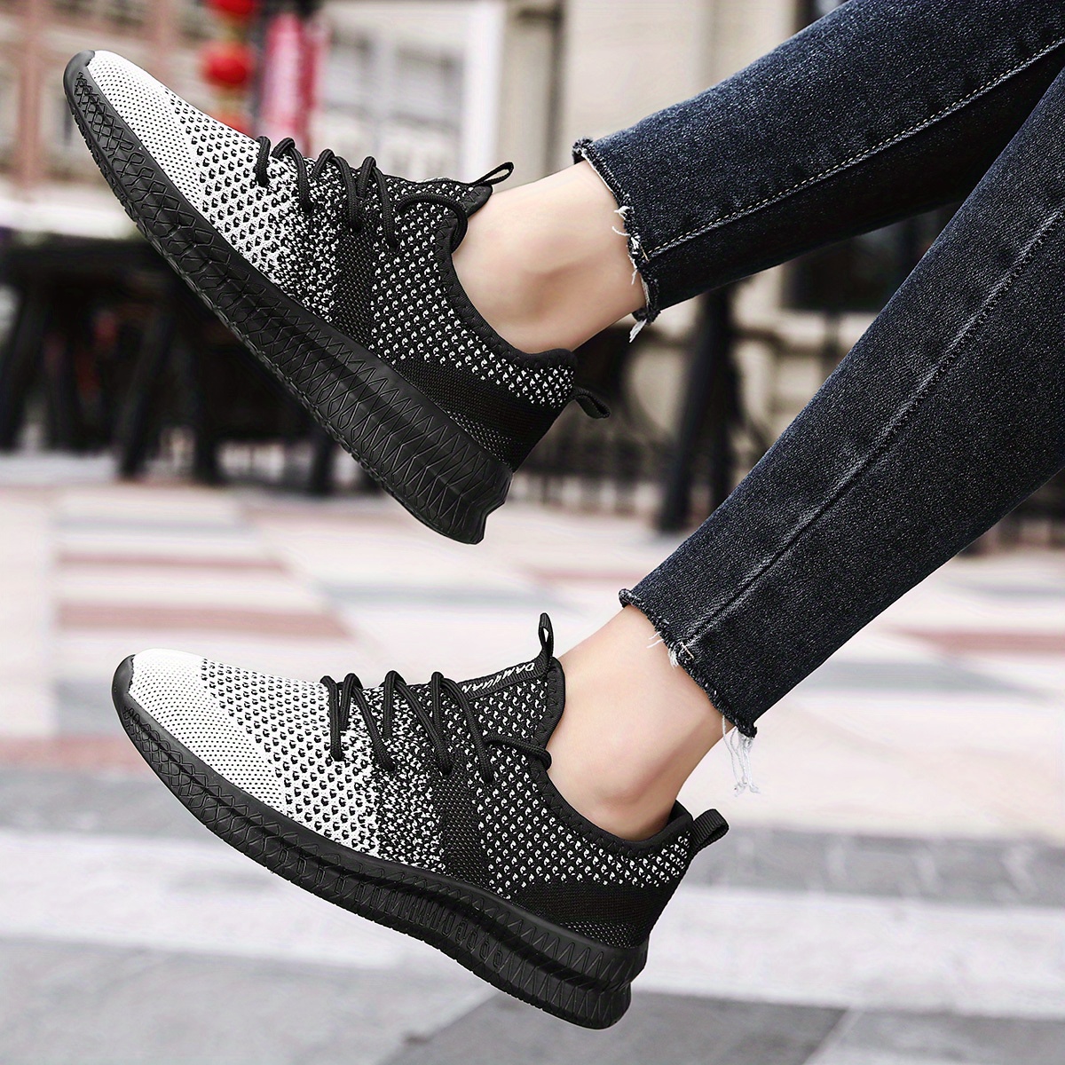 mens casual breathable lightweight mesh comfort athletic sneakers details 10