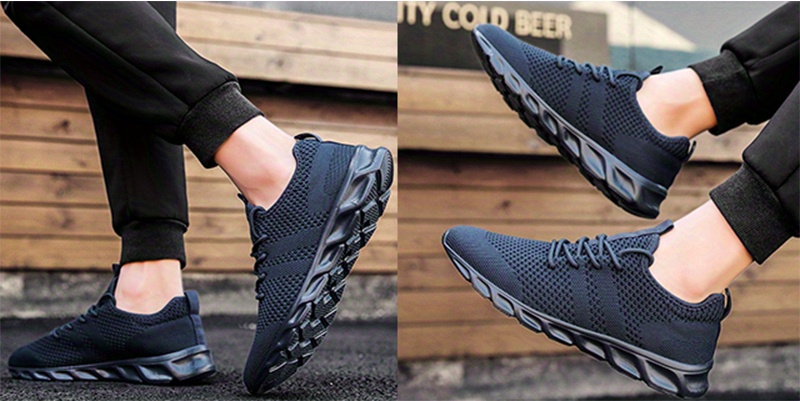 mens breathable lightweight woven shoes details 1