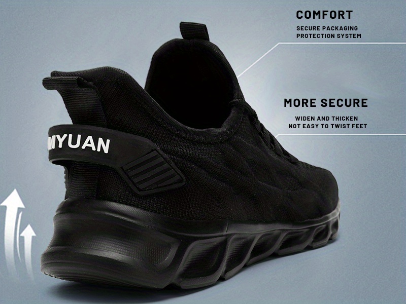 mens knit breathable lightweight running shoes couple outdoor walking sneakers spring and summer details 6